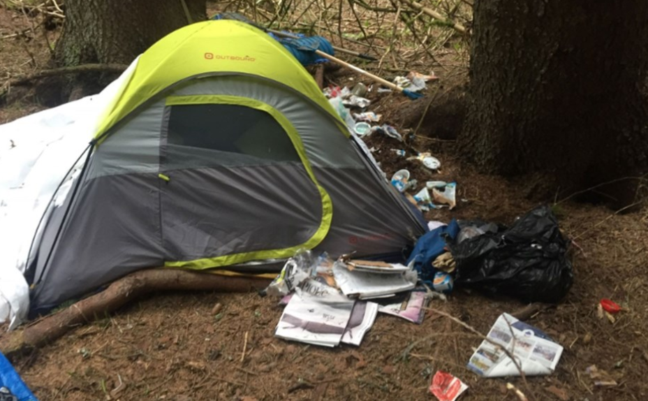 Make memories while camping and clean up the place you stay when you return.